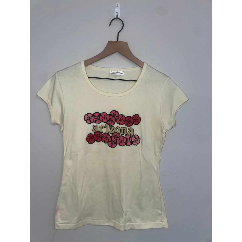 Viuntage Womens Arizona Shirt Flower State Top Tee Lady Stedman Women 90s Large